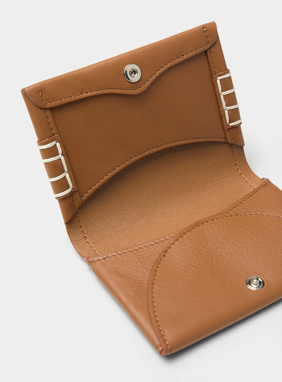 Loafer topstitched card case