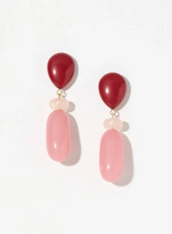 Long earrings in various shapes