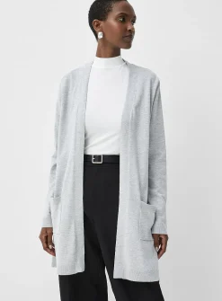 Long flowy open cardigan