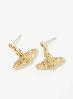 Long mini bas relief earrings