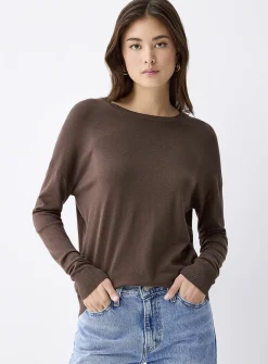 Loose crew-neck sweater