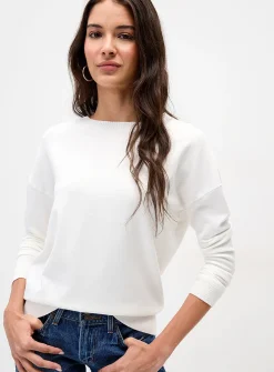 Loose crew-neck sweater