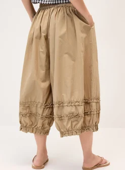 Loose fabric bloomer pant