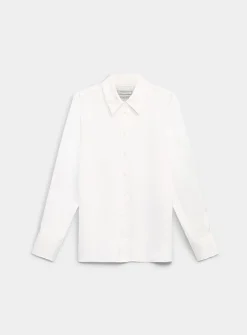 Loose fluid satin shirt