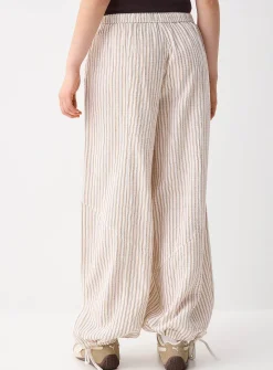 Loose organic cotton gauze jogger