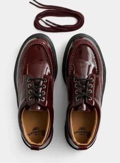 Lowell shiny burgundy derby shoes