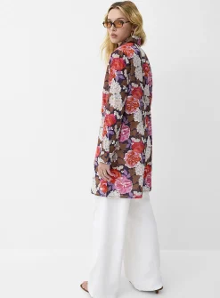 Lush bloom ultra-long shirt