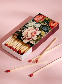 Lush flowers match holder