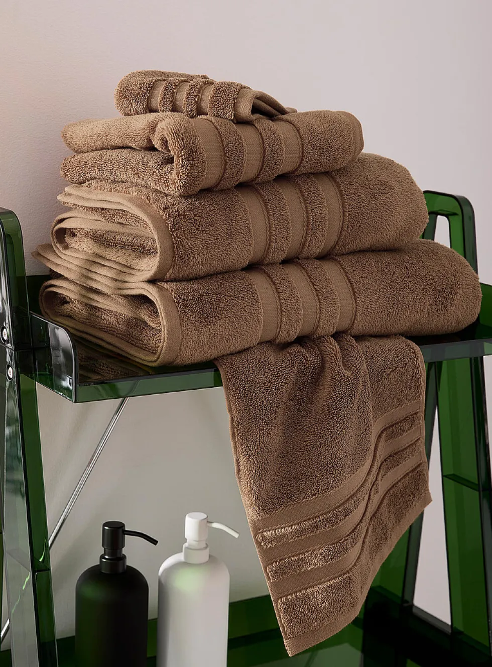 Luxurious organic cotton towels