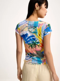 Malibu fitted mesh T-shirt
