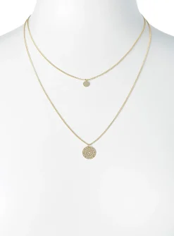 Mandala two-row necklace