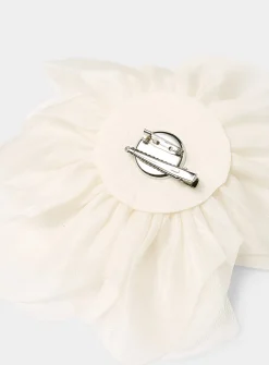 Mesh oversized flower clip