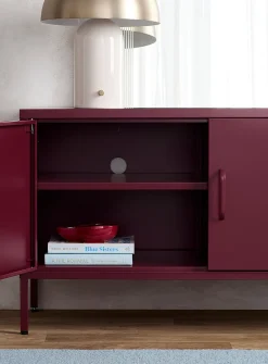 Metal locker-style media unit