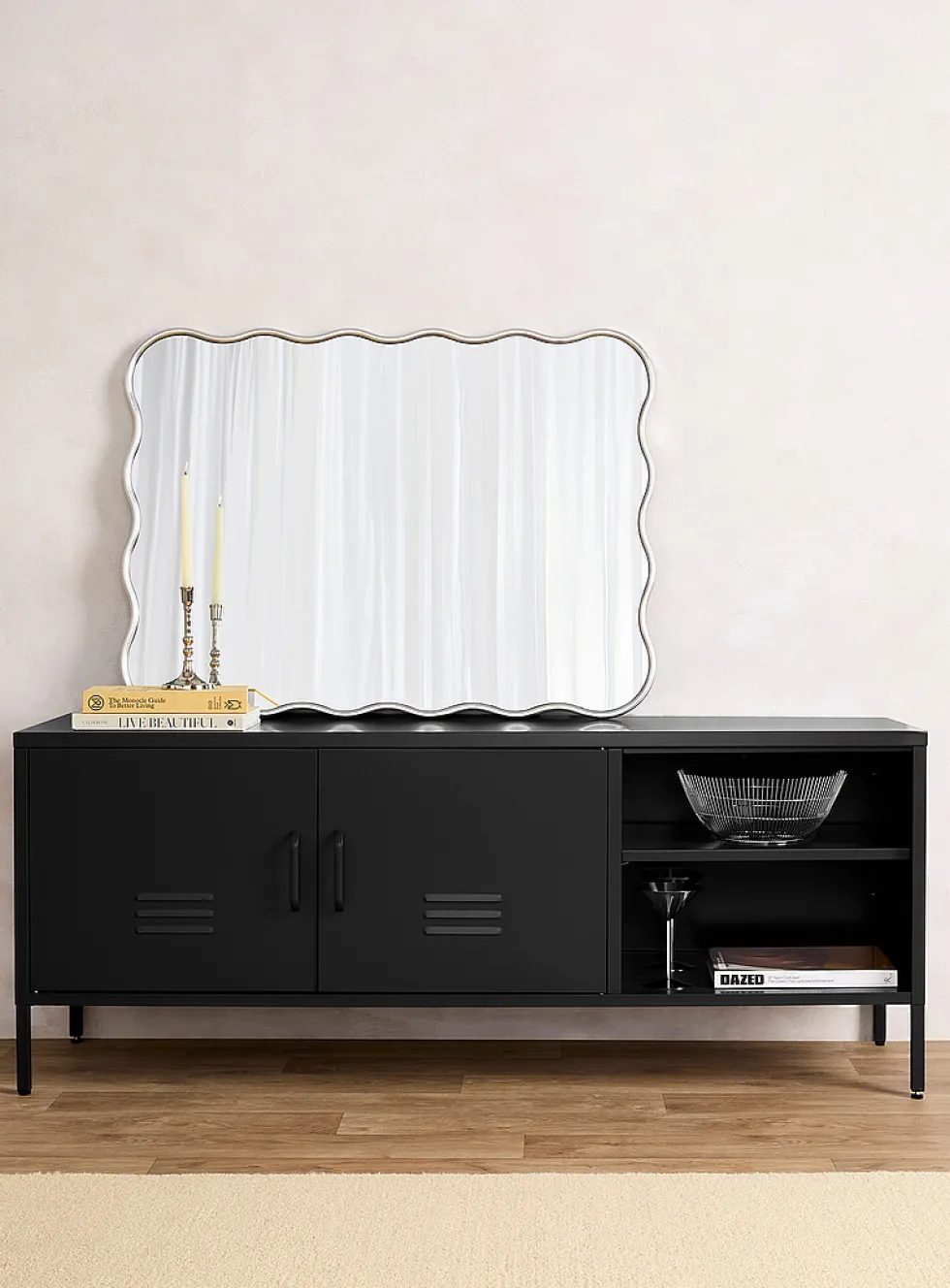 Metal locker-style media unit