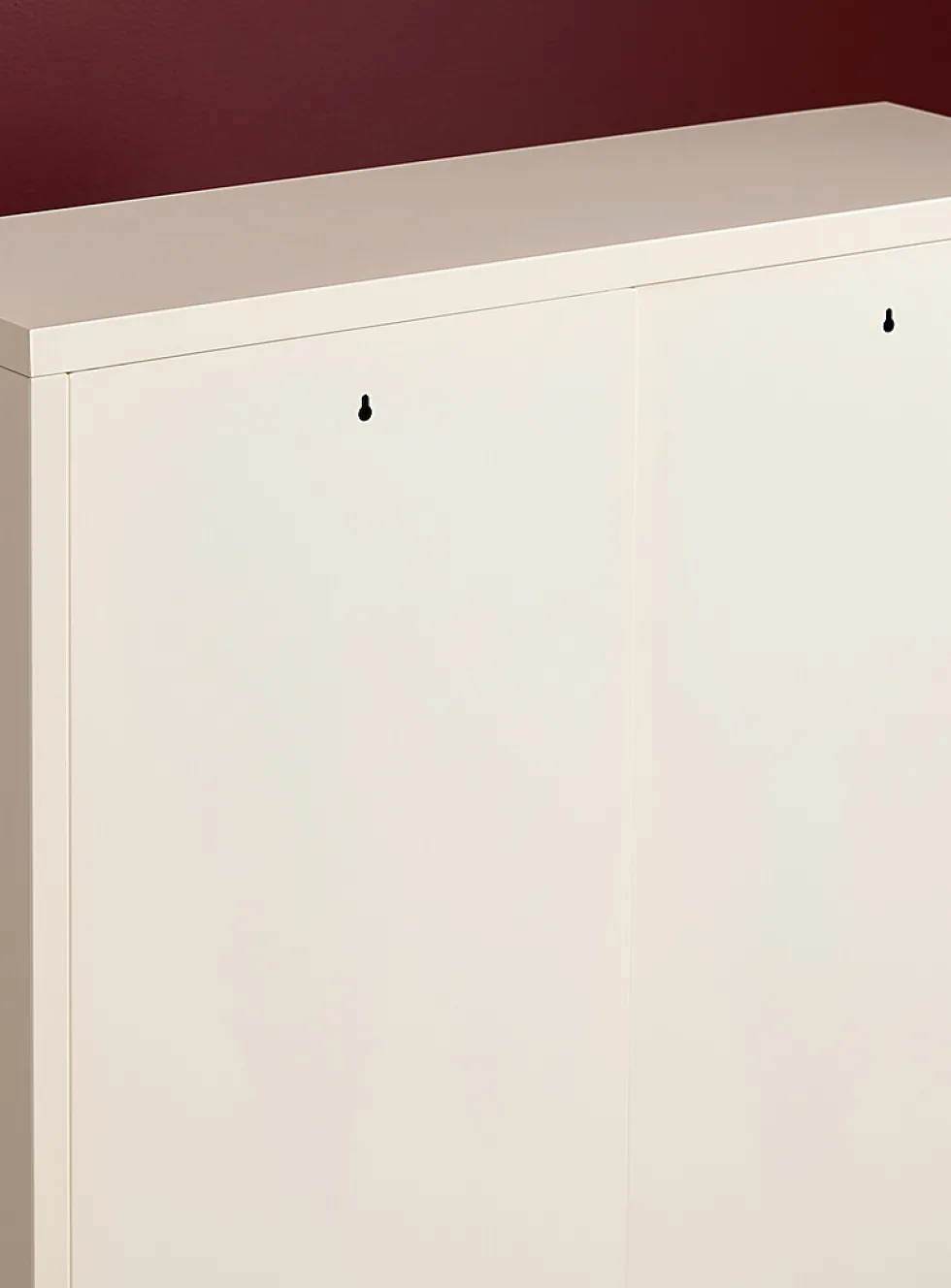 Metal locker-style shoe cabinet