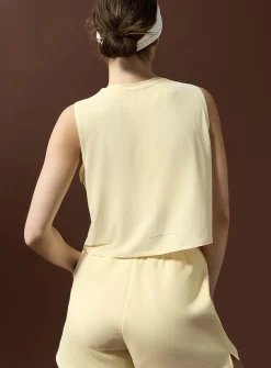 Micro-perforated cropped cami