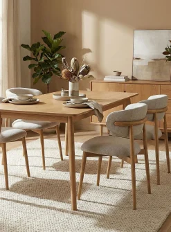 Milo curved back dining room chairs