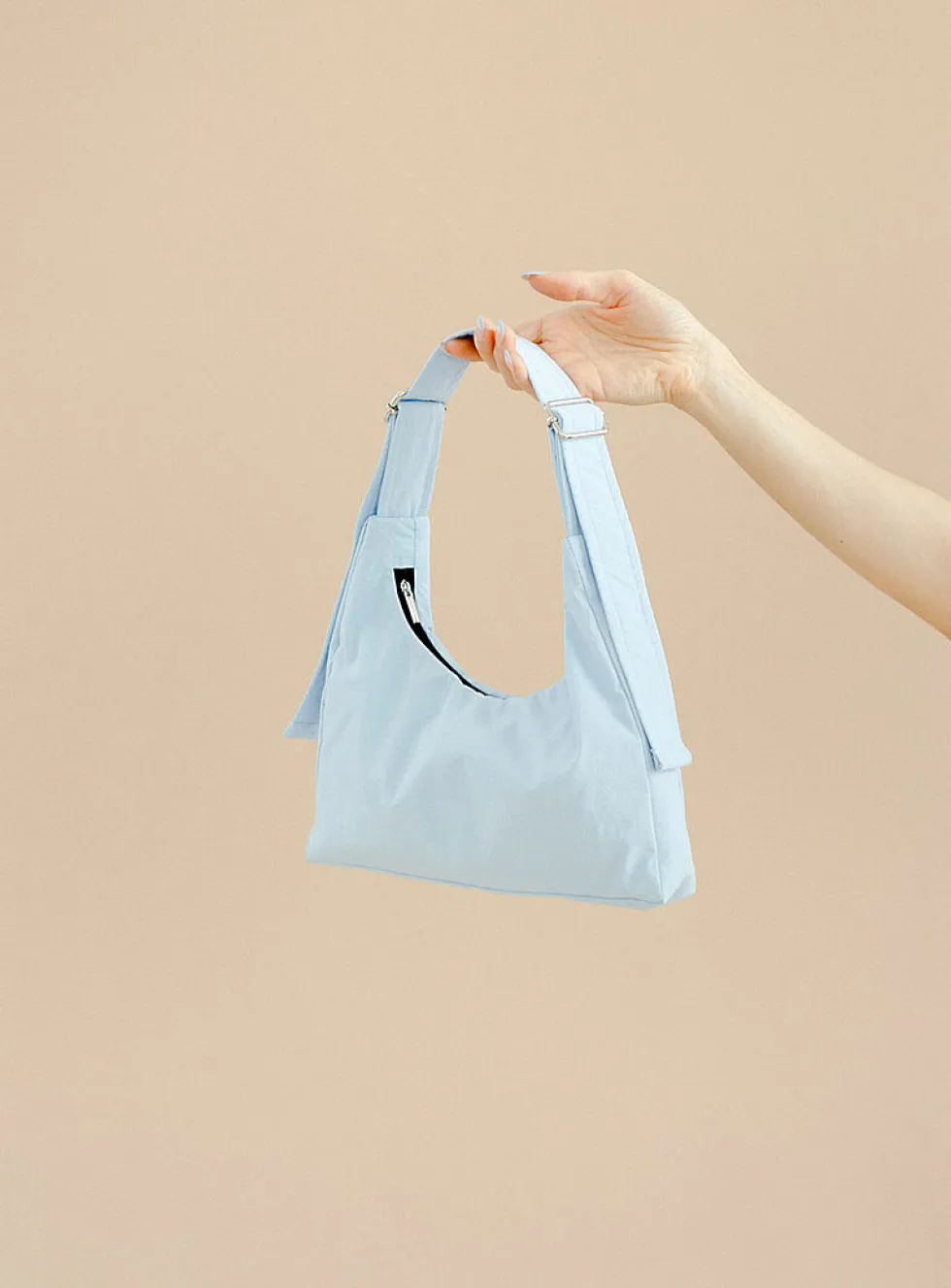 Mina nylon baguette bag