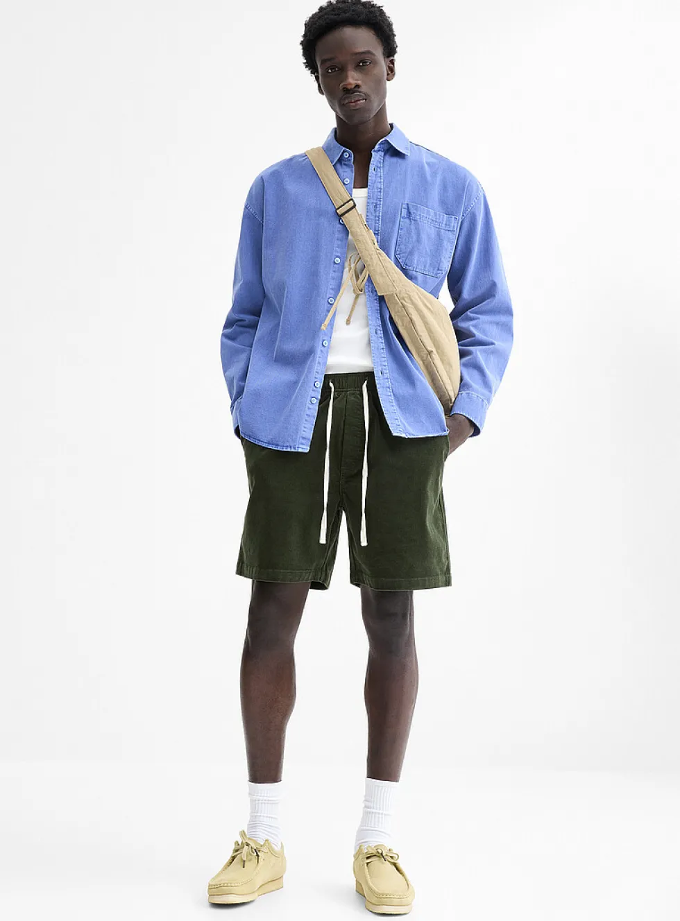 Mini-corduroy easy short