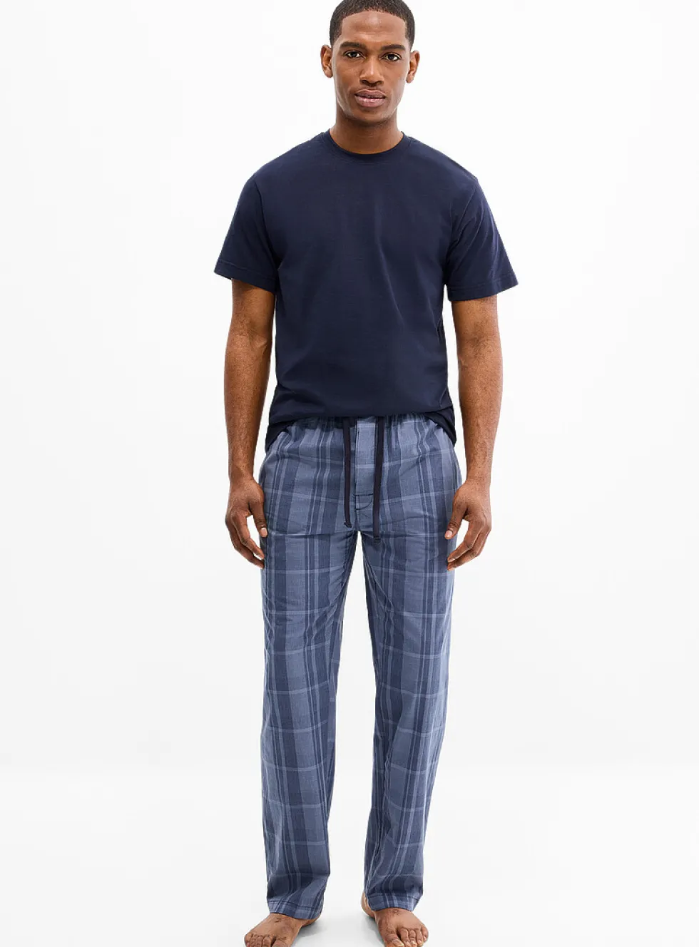 Minimalist check pyjama set