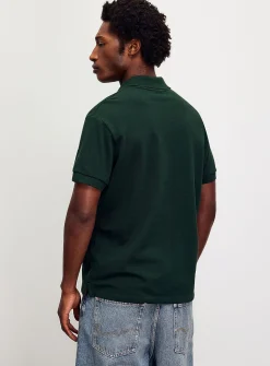 Minimalist piqué polo