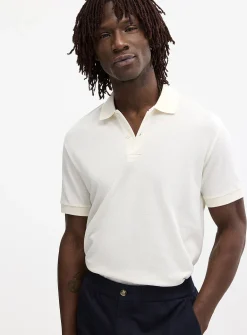Minimalist piqué polo