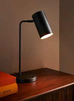 Minimalist tubular table lamp