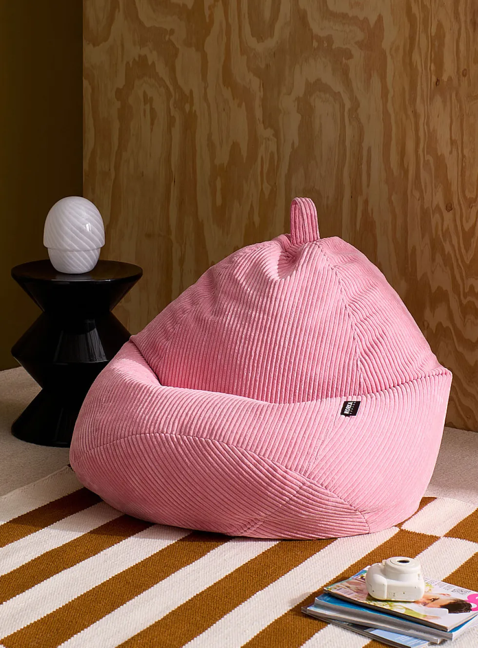 Modern corduroy bean bag chair