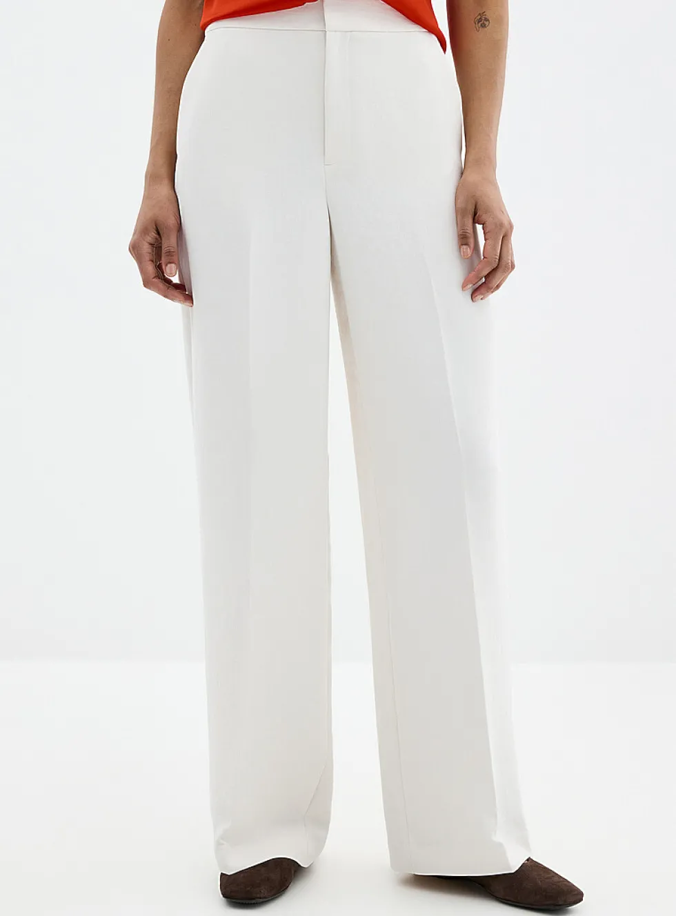 Moderne textured crepe pant