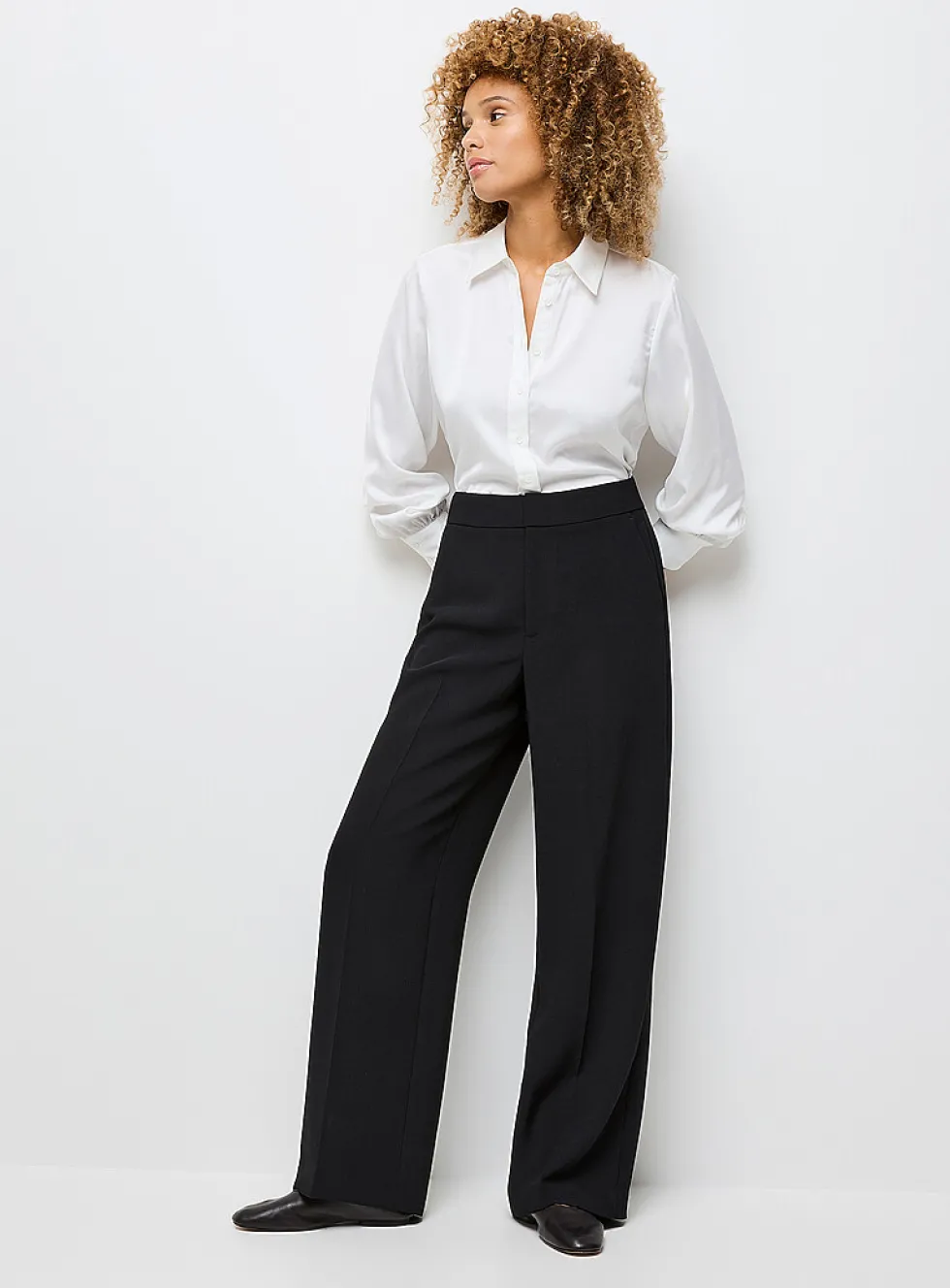 Moderne textured crepe pant