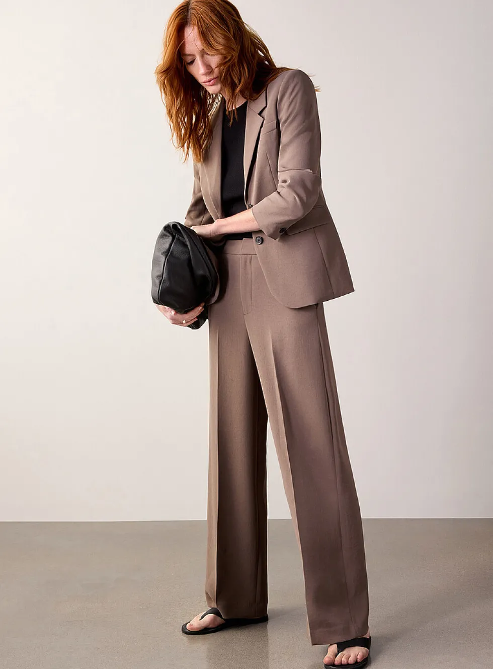 Moderne textured crepe pant