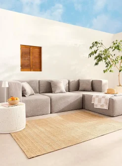 Modular outdoor HD-foam pouf