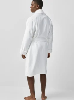 Moire velvet robe