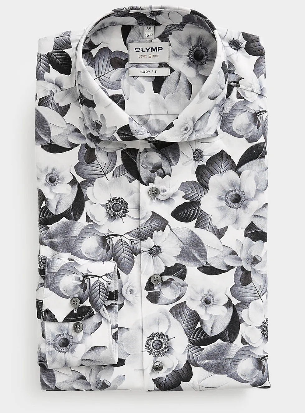 Monochrome floral shirt