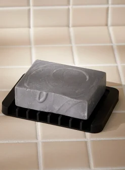 Monochrome silicone soap dish