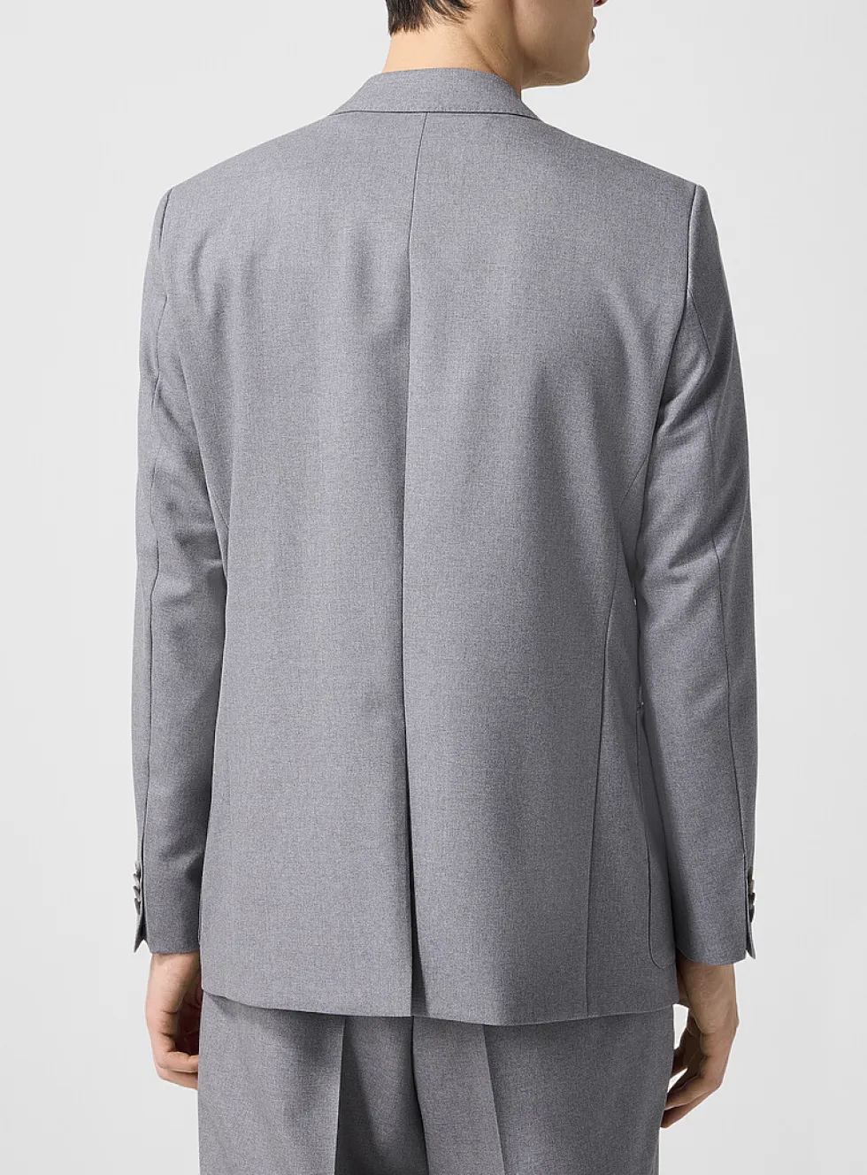 Monogrammed pin double-breasted jacket