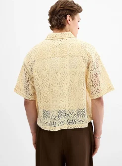 Mosaïc crochet shirt