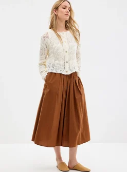 Mosaic crochet-effect cardigan