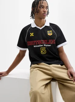 Multi-logo soccer jersey