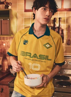 Multi-logo soccer jersey