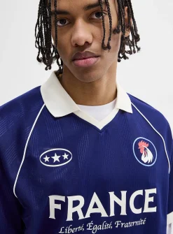 Multi-logo soccer jersey