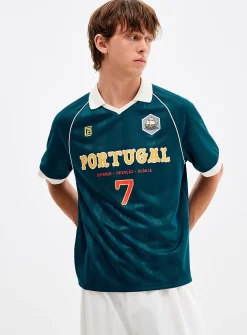 Multi-logo soccer jersey