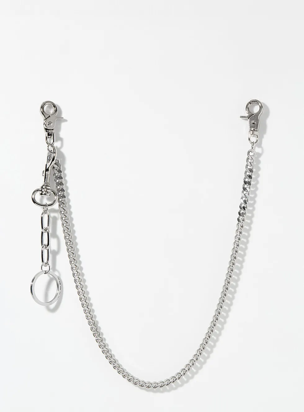 Multiple snap hook solid wallet chain