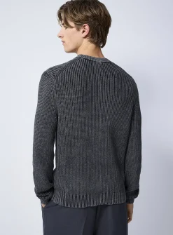 Muted ribbed sweater