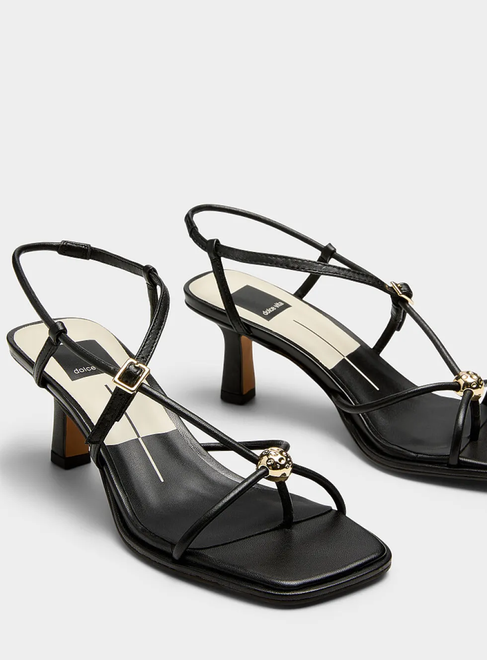 Mylee golden bead straps sandals