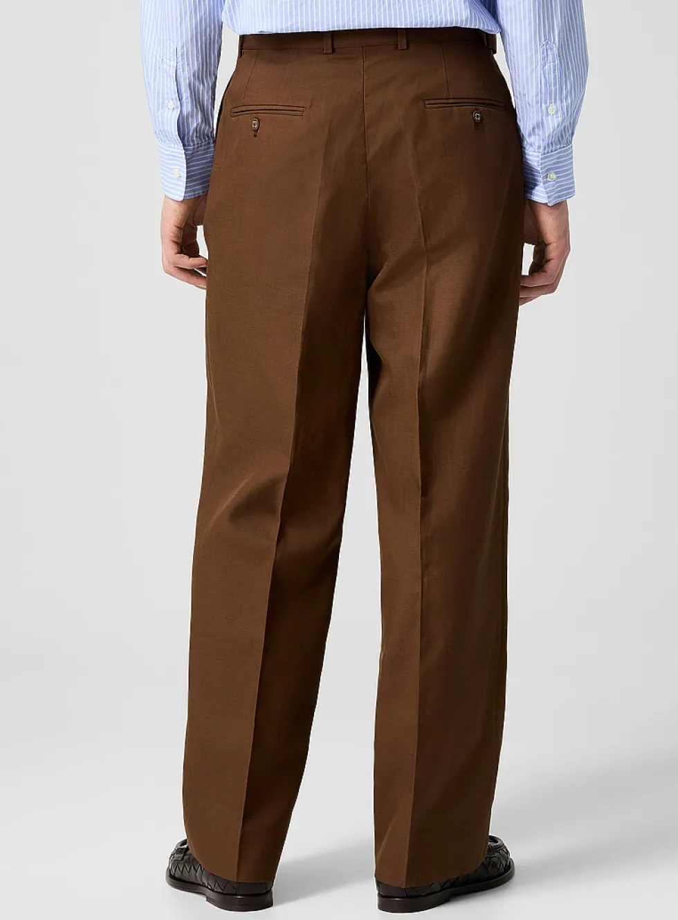 Nash linen-lyocell belted pant