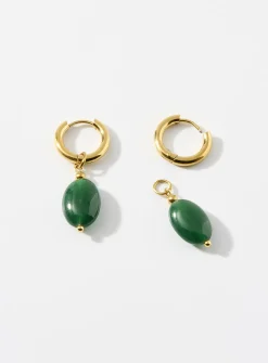 Natural gemstone earrings