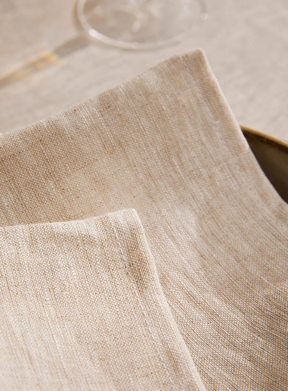 Natural pure linen napkin