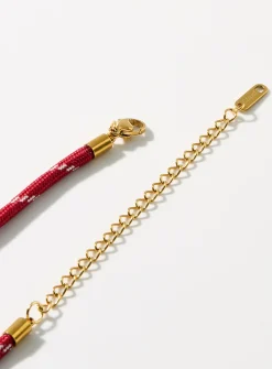 Natural-stone cord necklace