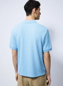 Nautical rope textured polo